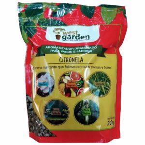 AROMATIZADOR GRANULADO CITRONELA 200g WEST GARDEN