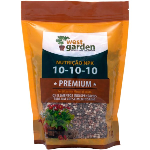 10 10 10 NUTRIÇÃO GRANULADO PREMIUM WEST GARDEN 01 kg