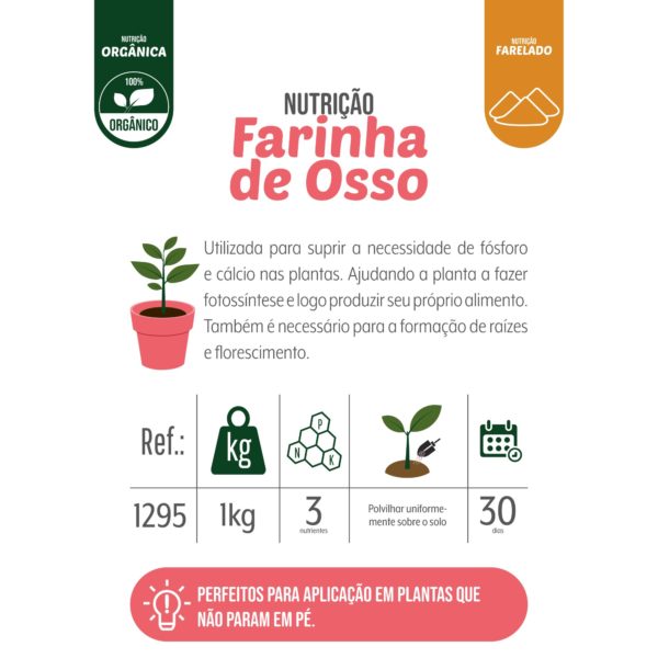 NUTRIÇÃO FARINHA DE OSSO PREMIUM WEST GARDEN 01 kg - Imagem 4