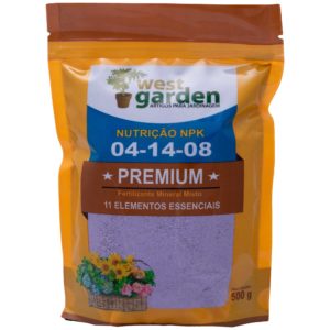04 14 08 NUTRIÇÃO FARELADO PREMIUM WEST GARDEN 500g