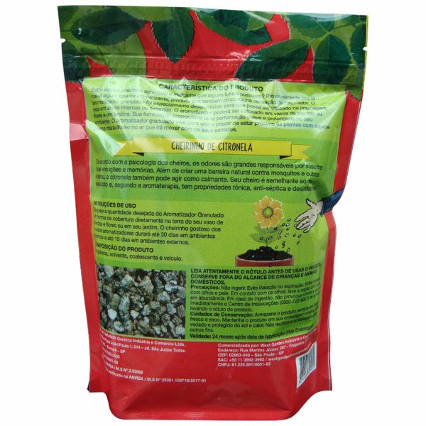 AROMATIZADOR GRANULADO CITRONELA 200g WEST GARDEN - Imagem 2