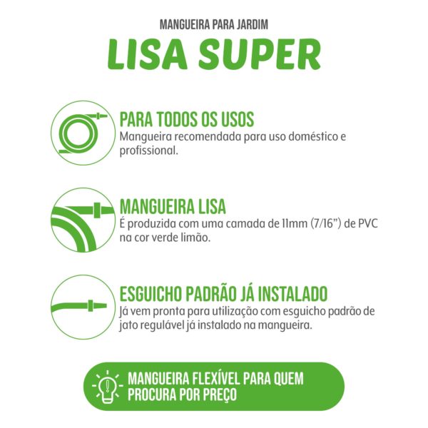 Mangueira para Jardim Super MJS c/ Esguicho - Imagem 3