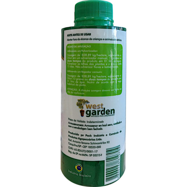 ALGA NUTRI NUTRIÇÃO ORGÂNICA CONCENTRADO WEST GARDEN 138 Ml - Imagem 2