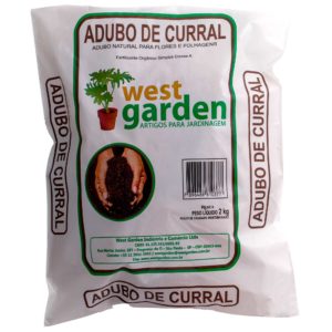 ADUBO DE CURRAL 02 kg PREMIUM WEST GARDEN