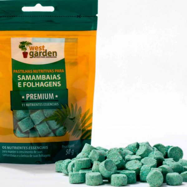 SAMAMBAIAS PASTILHAS NUTRITIVAS PREMIUM WEST GARDEN 50g - Imagem 2