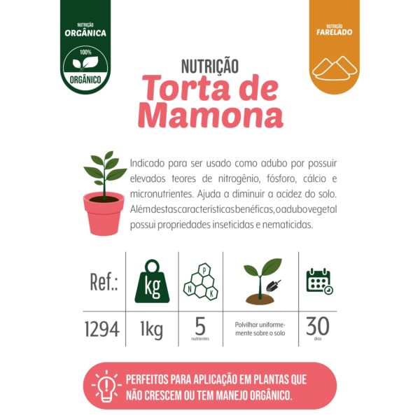 NUTRIÇÃO TORTA DE MAMONA PREMIUM WEST GARDEN 01 kg - Imagem 4