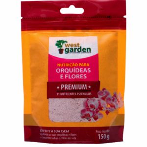 ORQUÍDEAS E FLORES NUTRIÇÃO PREMIUM WEST GARDEN 150g