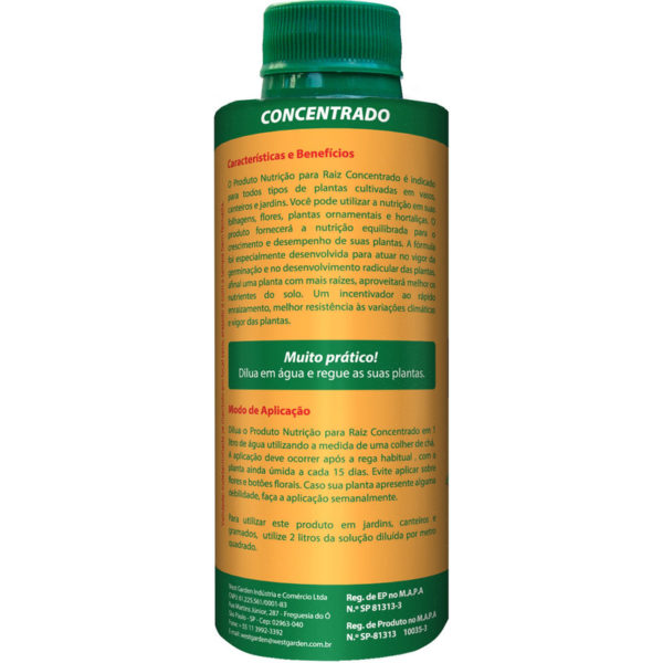 RAIZ NUTRIÇÃO CONCENTRADA PREMIUM WEST GARDEN 138ml - Imagem 3