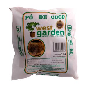 PO DE COCO WEST 01 kg PREMIUM WEST GARDEN