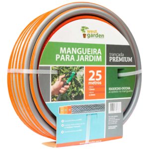 MANGUEIRA TRANÇADA REFORÇADA MTR  25m COM HIDROPISTOLA