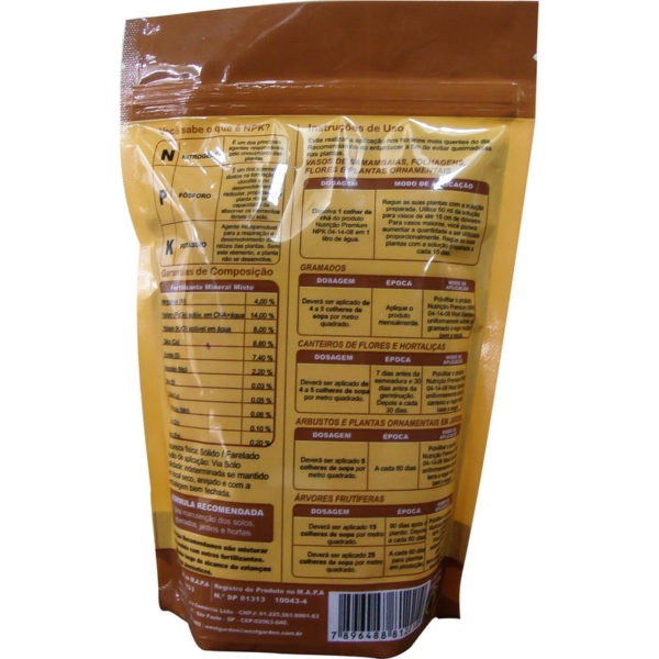 04 14 08 NUTRIÇÃO FARELADO PREMIUM WEST GARDEN 500g - Imagem 3