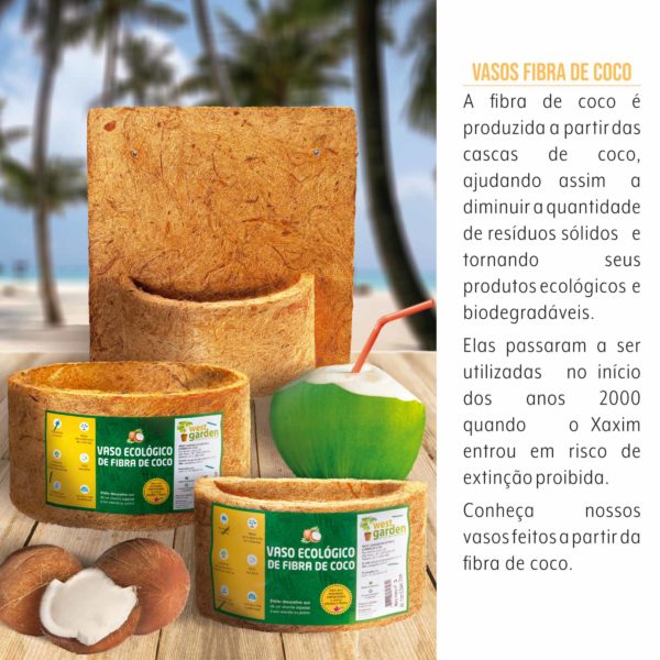Vaso Fibra de Coco West Garden - Imagem 3